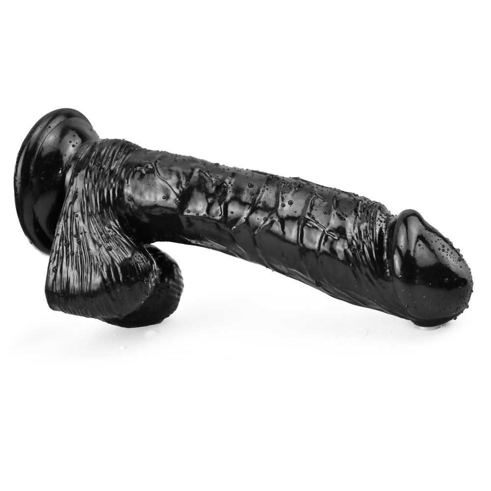 Dildo Realist cu Ventuza Racoon 25.5 cm Negru Mokko Toys, #15, Erotic24.ro