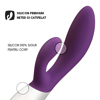 Vibrator Iepuras Lelo Ina Wave Plum, #8, Erotic24.ro