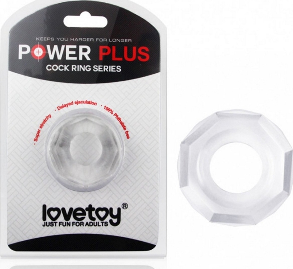 Inel Erectie POWERPLUS 2 Transparent, Nr. 2, Erotic24.ro