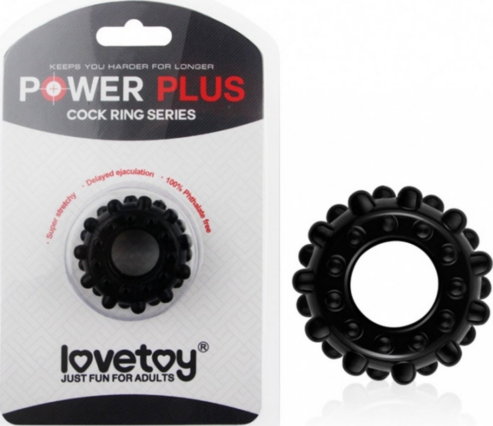 Inel erectie POWERPLUS 4 Negru, Nr. 4, Erotic24.ro