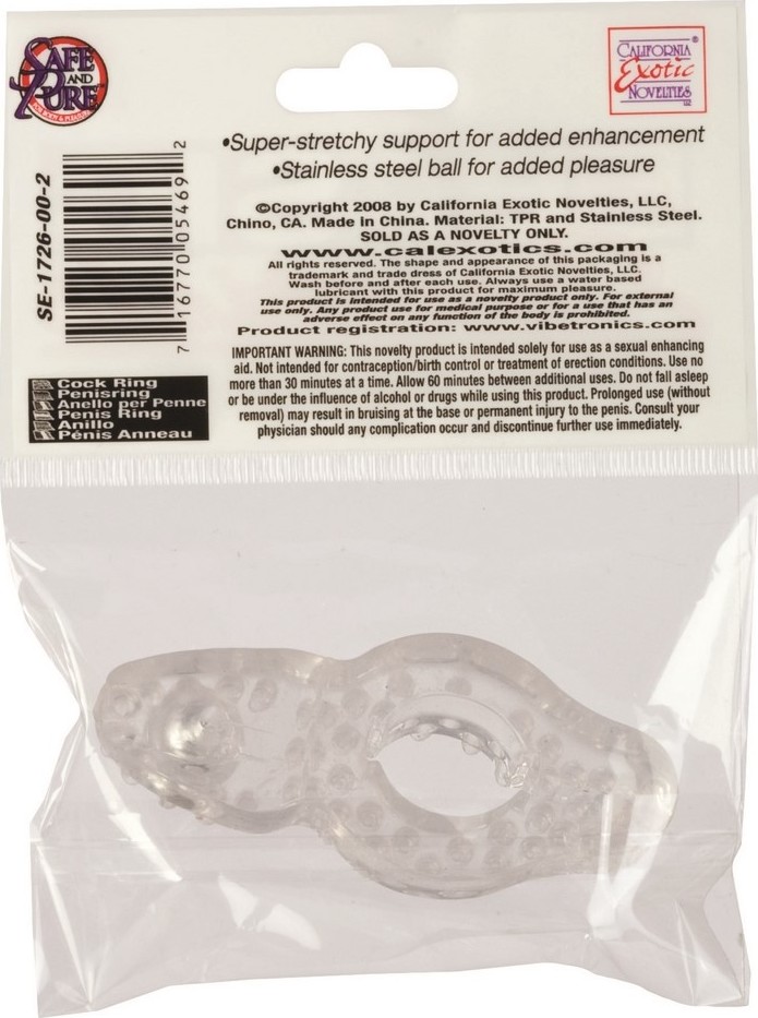 Inel penis cu stimulator pentru clitoris si labii Teaser, Nr. 5, Erotic24.ro