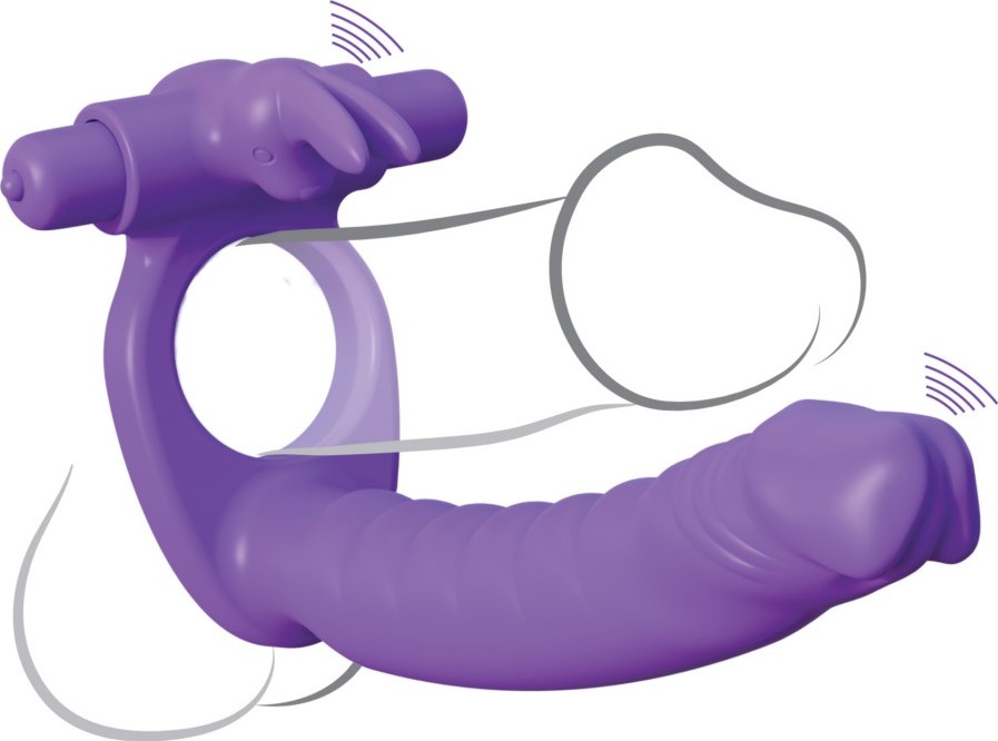 Inel penis Rabbit Double Penetrator