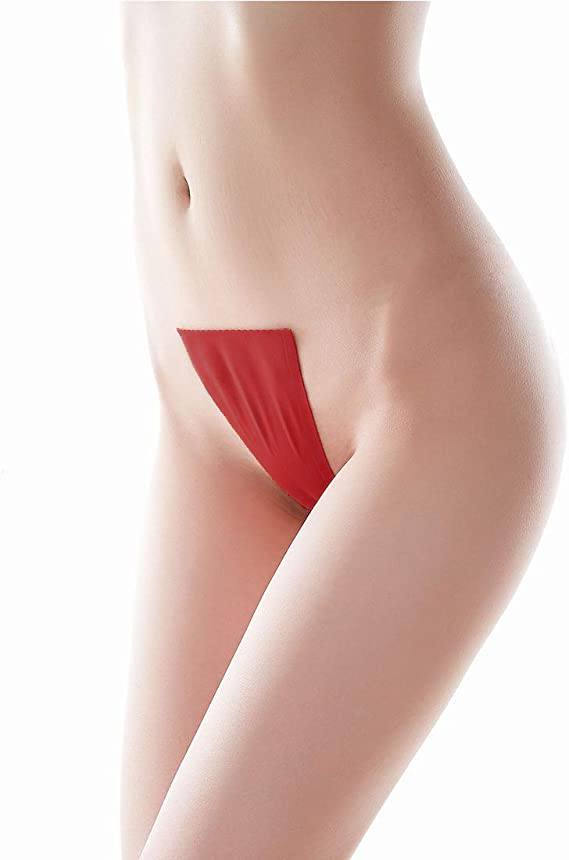 Bikini Adezivi fara Bretele, Forma Fluture, Rosu, XL, #2, Erotic24.ro