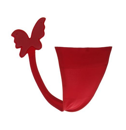 Bikini Adezivi fara Bretele, Forma Fluture, Rosu, S, #3, Erotic24.ro