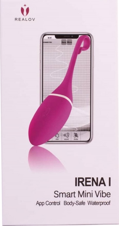 Vibrator Cuplu Realov Irena Smart, 10 Moduri Vibratii, Bluetooth, Free App, Silicon, USB, Violet, 16 cm, #3, Erotic24.ro