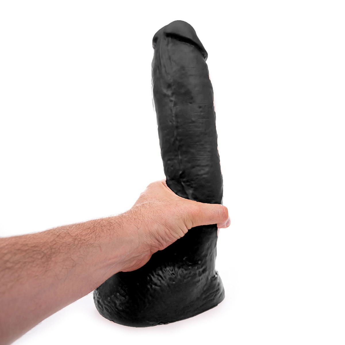 Dildo Realist Hung System Jay XL Negru 34 cm, Nr. 3, Erotic24.ro
