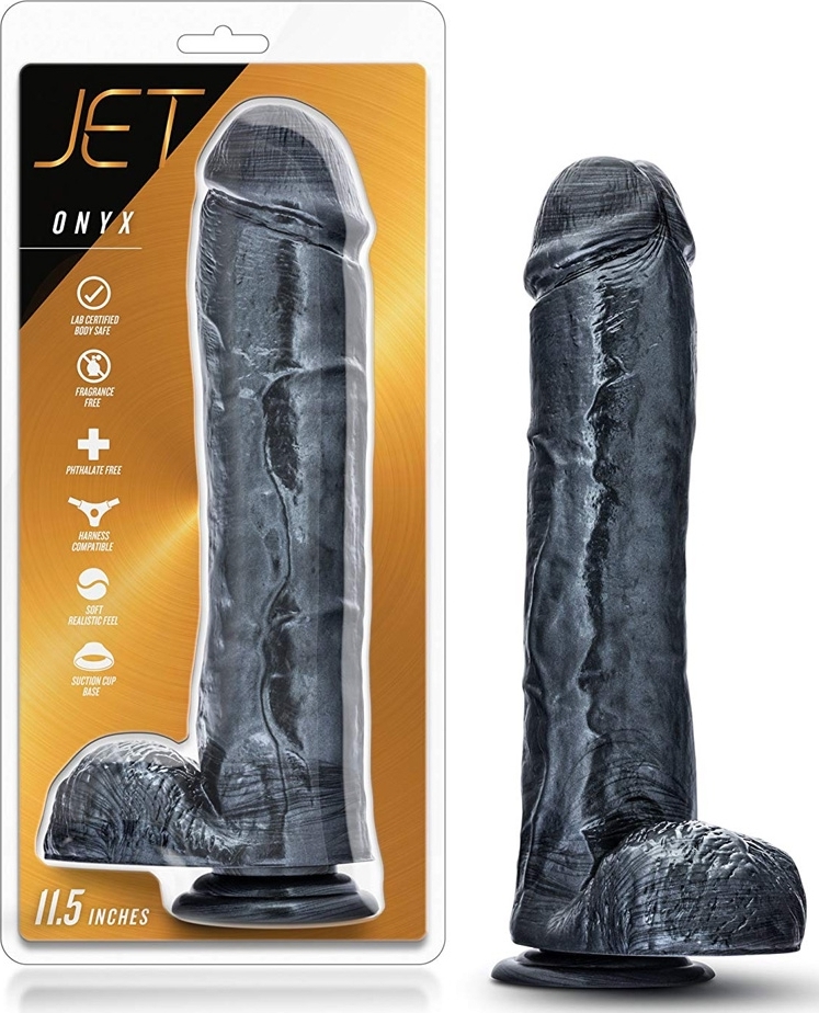Dildo Jet Onyx Carbon Metalic Negru 28 cm, #3, Erotic24.ro
