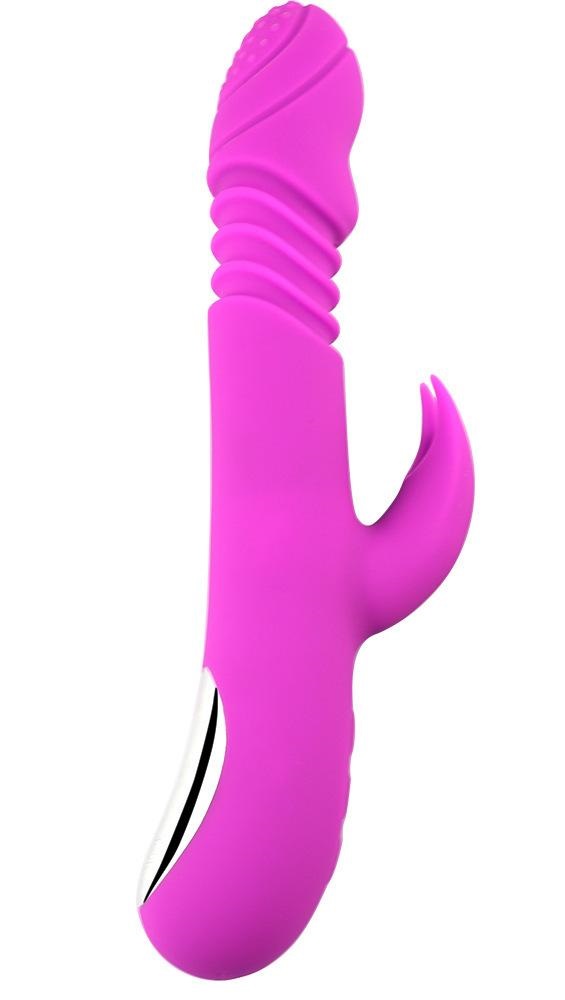 Vibrator Rabbit Heating 3 Modes Thrusting 7 Modes Vibrating Silicon USB Mov 24 cm Passion Labs, #1, Erotic24.ro