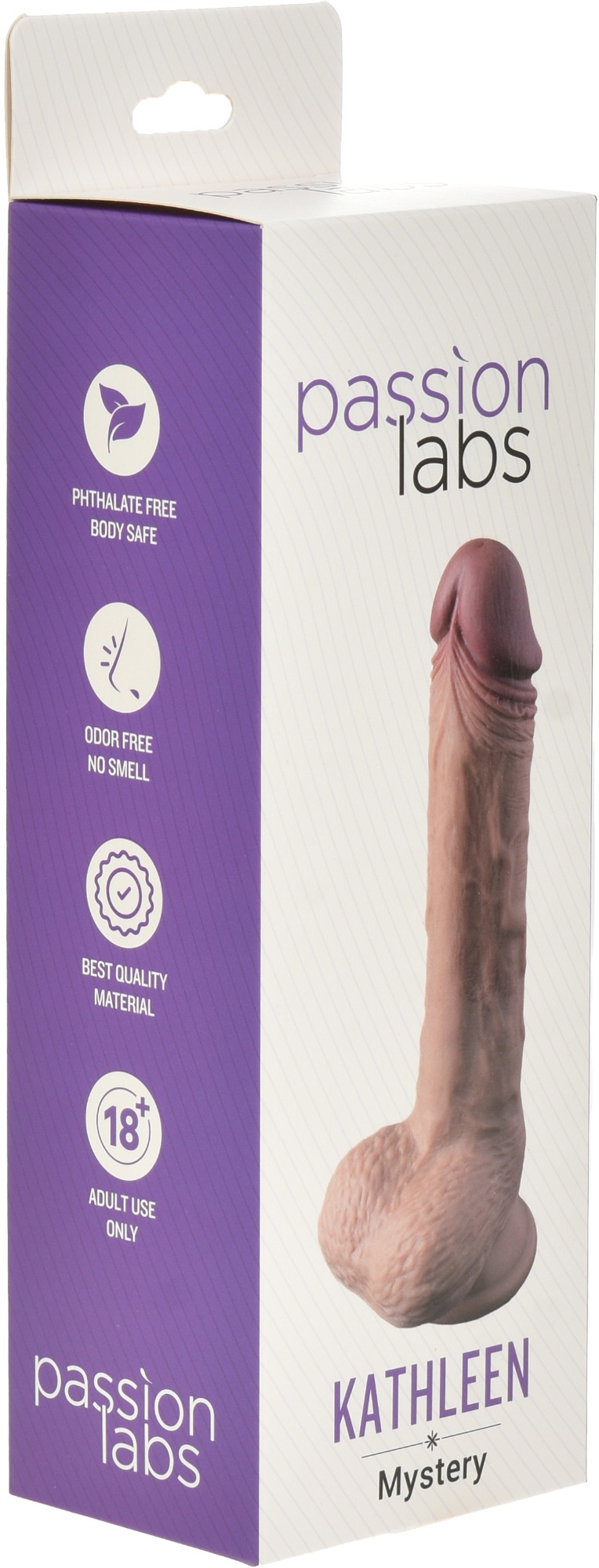 Dildo Realist Kathleen Silicon Lichid Strat Dublu Maro 22 cm Passion Labs, #11, Erotic24.ro