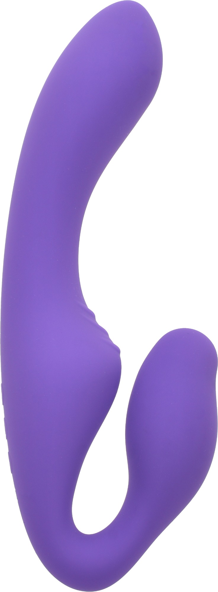 Strap On Strapless pentru Femei Kiki 10 Moduri Vibratii Silicon USB Mov Guilty Toys, #1, Erotic24.ro
