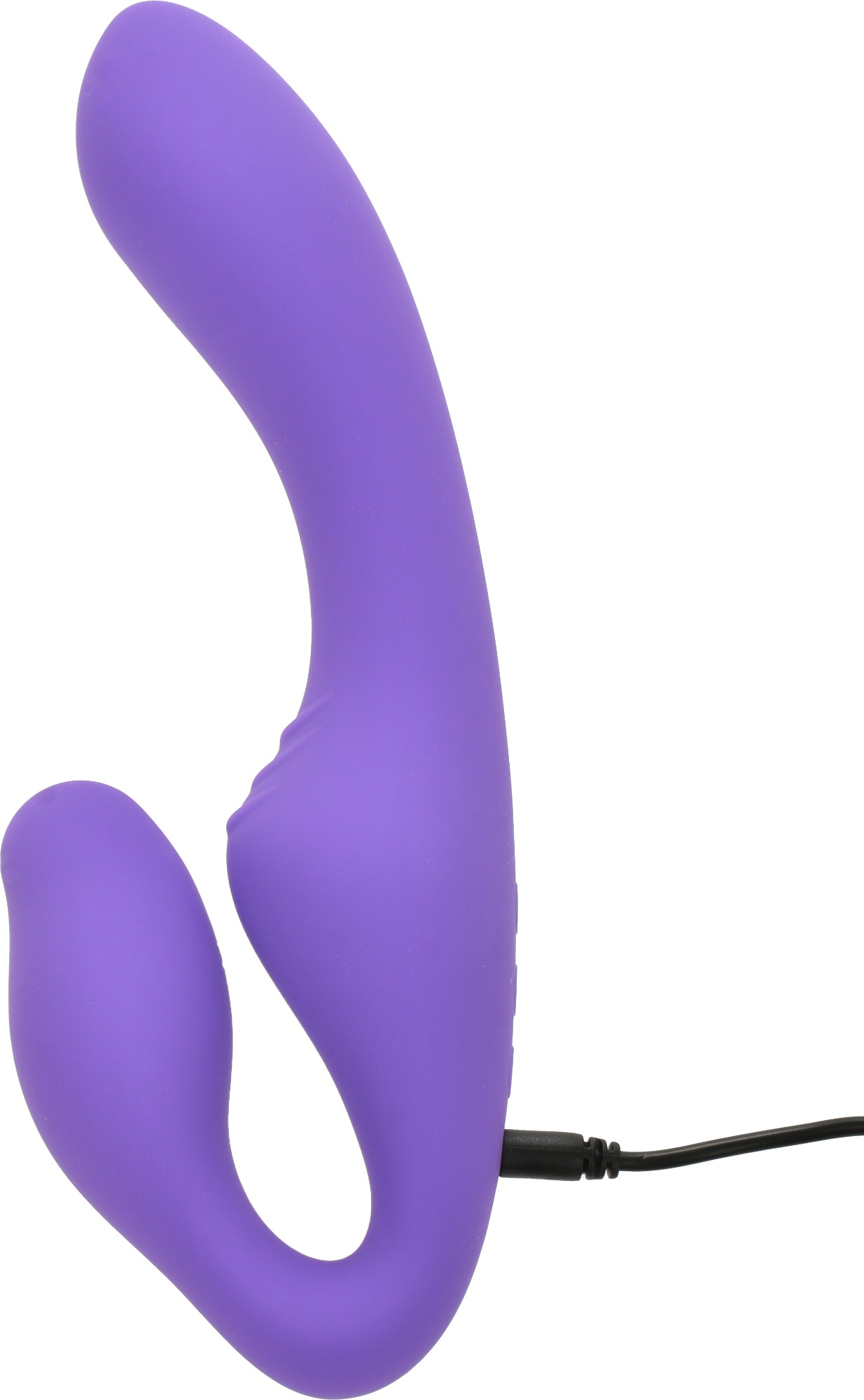 Strap On Strapless pentru Femei Kiki 10 Moduri Vibratii Silicon USB Mov Guilty Toys, #2, Erotic24.ro