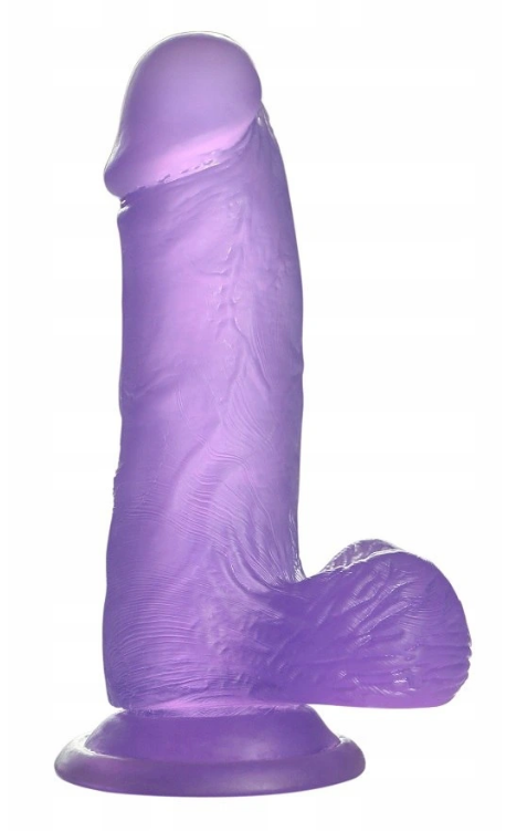 Dildo Small Jelly Studs Mov 15 cm, Nr. 4, Erotic24.ro