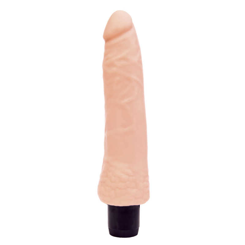Vibrator Realist Lank Multispeed TPE Natural 20.5 cm, Nr. 2, Erotic24.ro