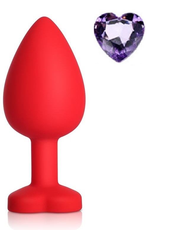 Dop Anal Brighty Large Silicon Rosu/Mov Deschis Mokko Toys, #1, Erotic24.ro