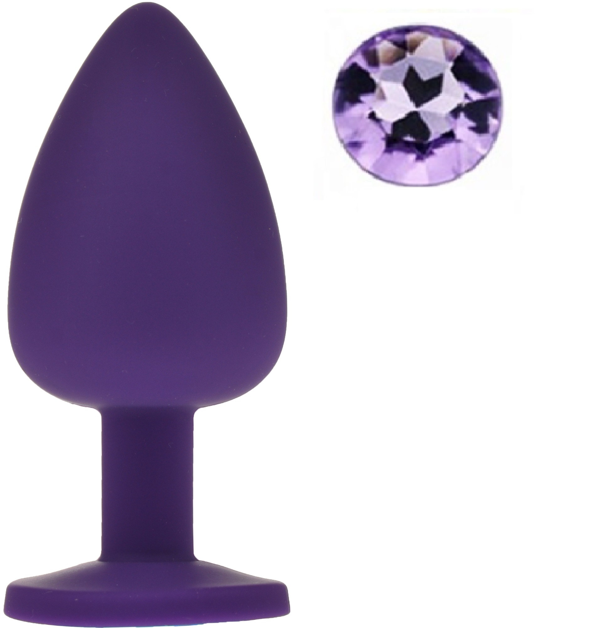 Dop Anal Silicone Buttplug Large Mov/Mov Deschis Guilty Toys, #1, Erotic24.ro