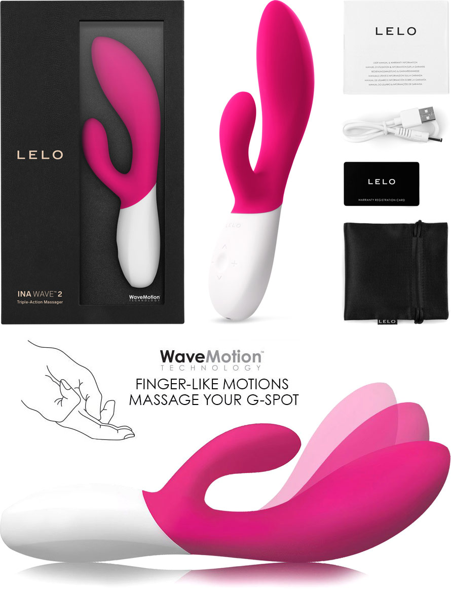 Vibrator Lelo INA Wave 2 Cerise, #3, Erotic24.ro