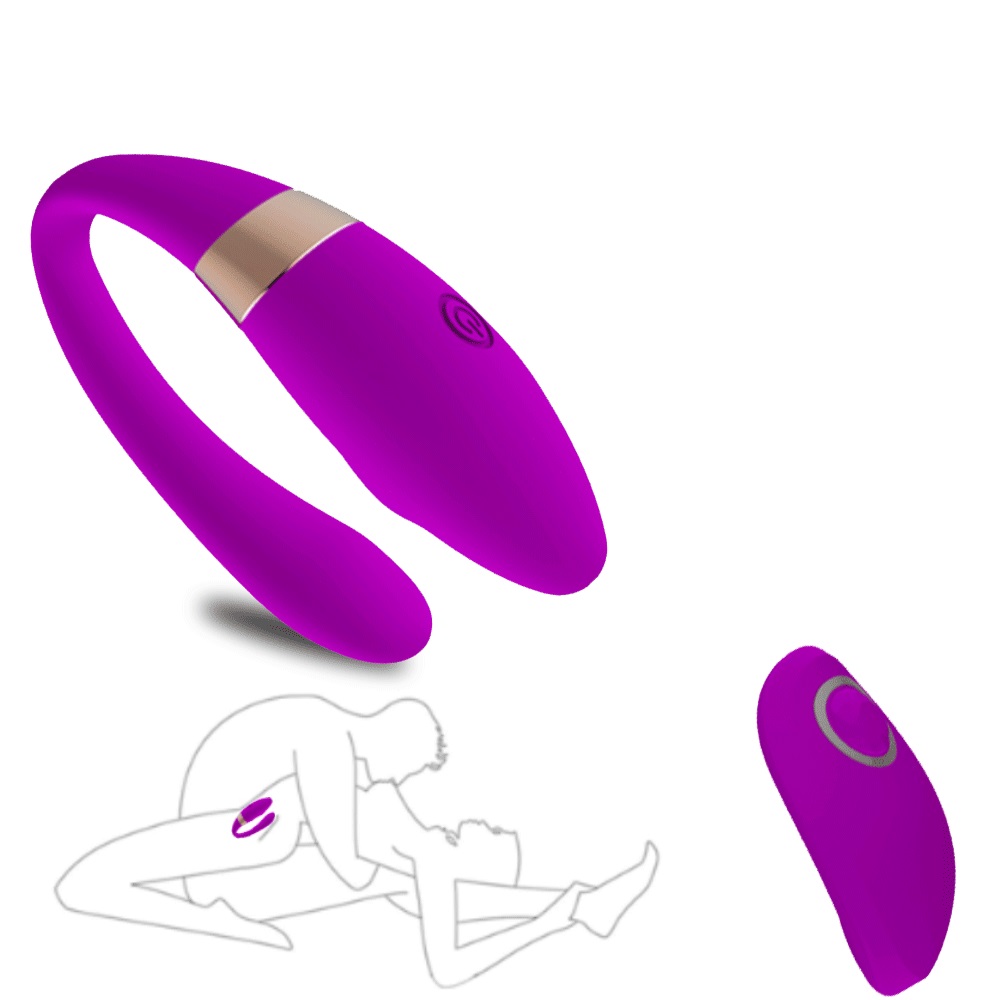 Vibrator Cuplu Lenay Remote Control 10 Moduri Vibratii Silicon USB Mov Mokko Toys, Nr. 6, Erotic24.ro