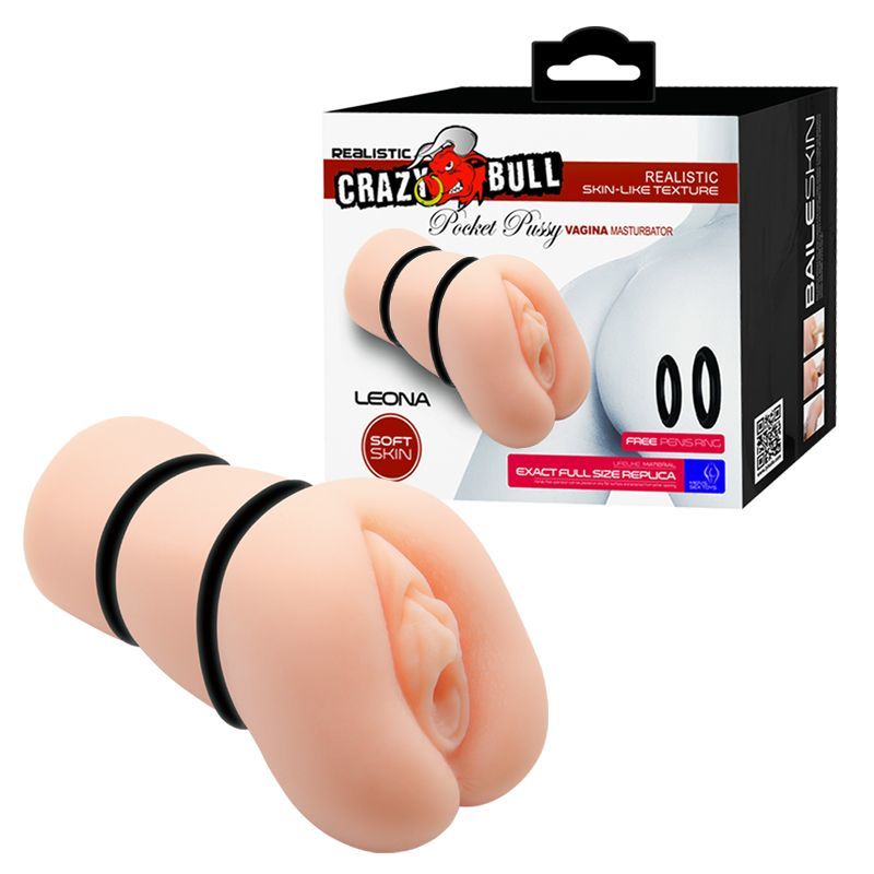 Masturbator Vagin Leona Natural Crazy Bull 15.4 cm, #2, Erotic24.ro