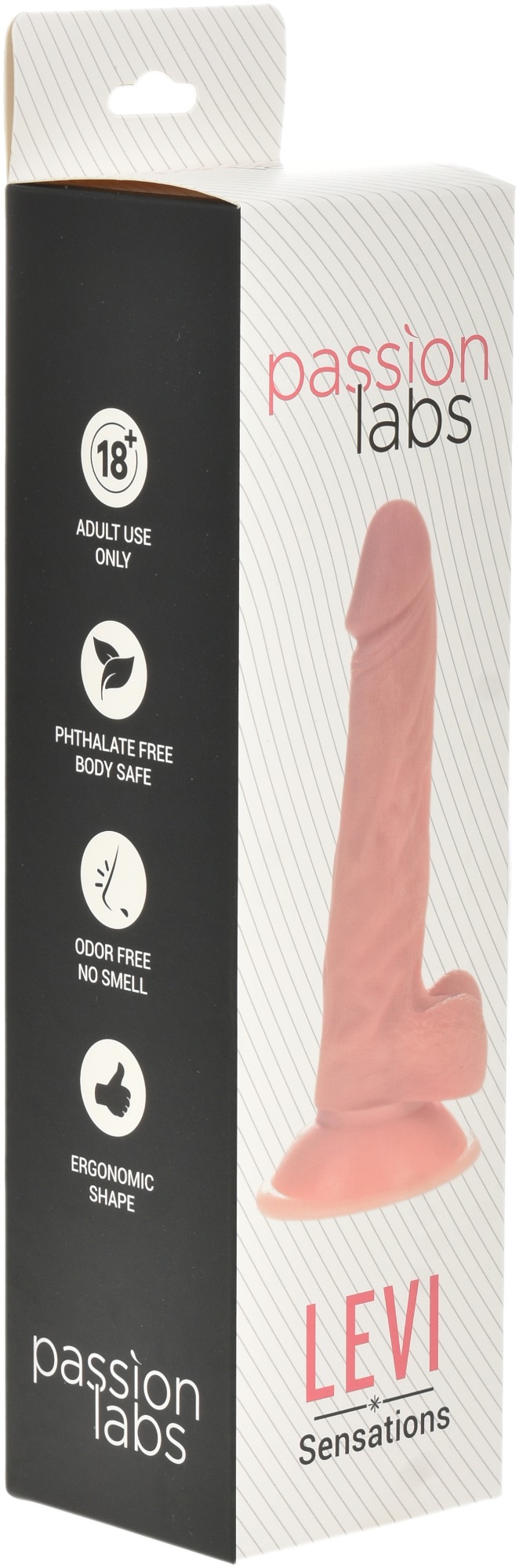 Dildo Realist Levi 19.5 cm Negru Passion Labs, #5, Erotic24.ro