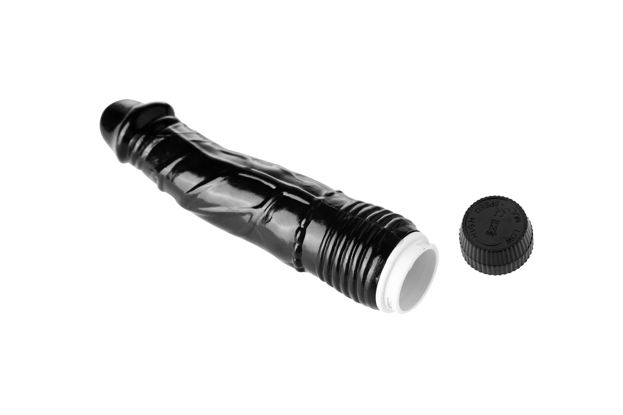 Vibrator Realist Lina, Multispeed, TPE, 20 cm, Negru, Passion Labs, #5, Erotic24.ro