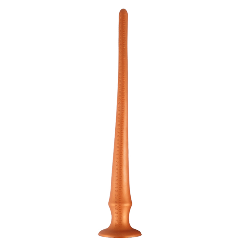 Dildo Extra Long Spear Silicon Lichid Super Soft Auriu 64 cm, Nr. 1, Erotic24.ro