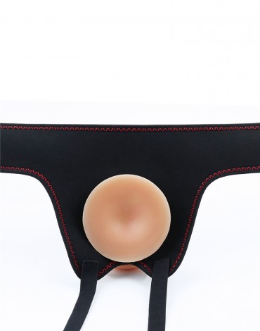 Strap On Easy Dildo Natural Detasabil 20 cm , #4, Erotic24.ro