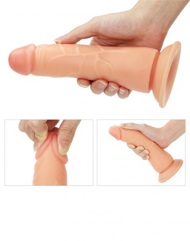 Strap On Easy Dildo Natural Detasabil 20 cm , #5, Erotic24.ro