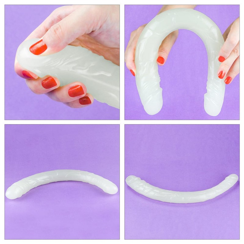 Dildo Dublu Lumino Play Glow in the Dark 40 cm, #4, Erotic24.ro