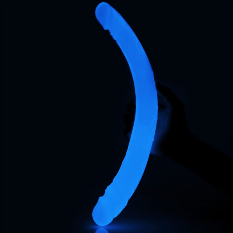 Dildo Dublu Lumino Play Glow in the Dark 40 cm, #5, Erotic24.ro