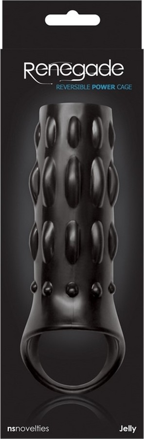 Manson Reversibil Penis Renegade Power Cage Negru, Nr. 2, Erotic24.ro