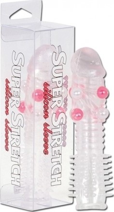 Manson Super Stretch Transparent cu Perle, Nr. 2, Erotic24.ro