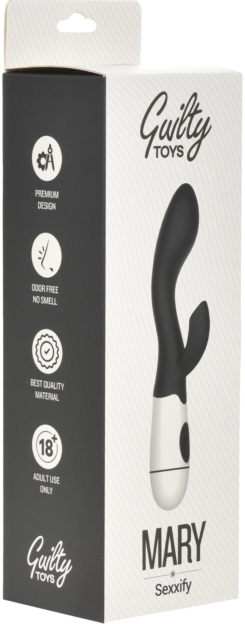Vibrator Rabbit Mary 20 cm 30 Moduri Vibratii USB Negru Guilty Toys, #7, Erotic24.ro
