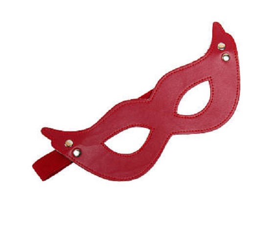 Masca Rosie cu Elastic Piele Ecologica Guilty Toys, #1, Erotic24.ro