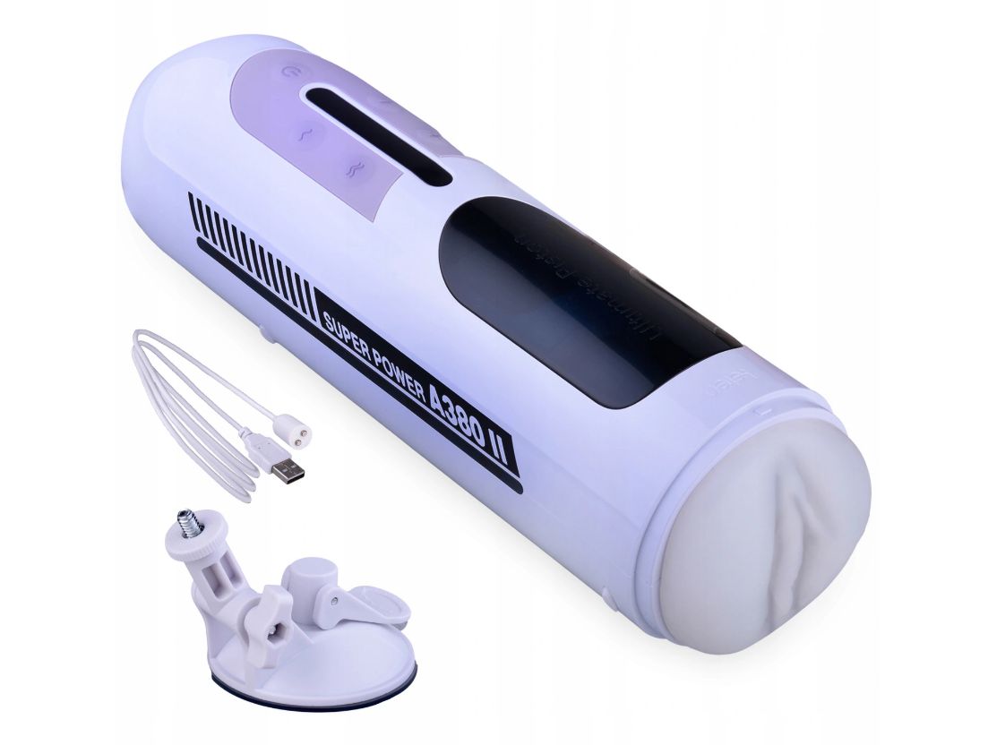 Masturbator Vagin Real Move 10 Moduri USB Alb Leten, #3, Erotic24.ro