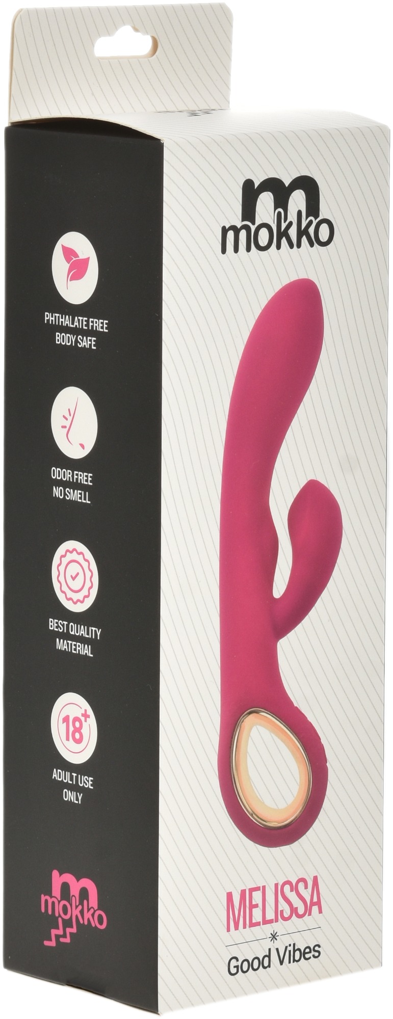 Vibrator Iepuras Melissa 10 Moduri Vibratii USB Roz 19 cm Mokko Toys, #6, Erotic24.ro