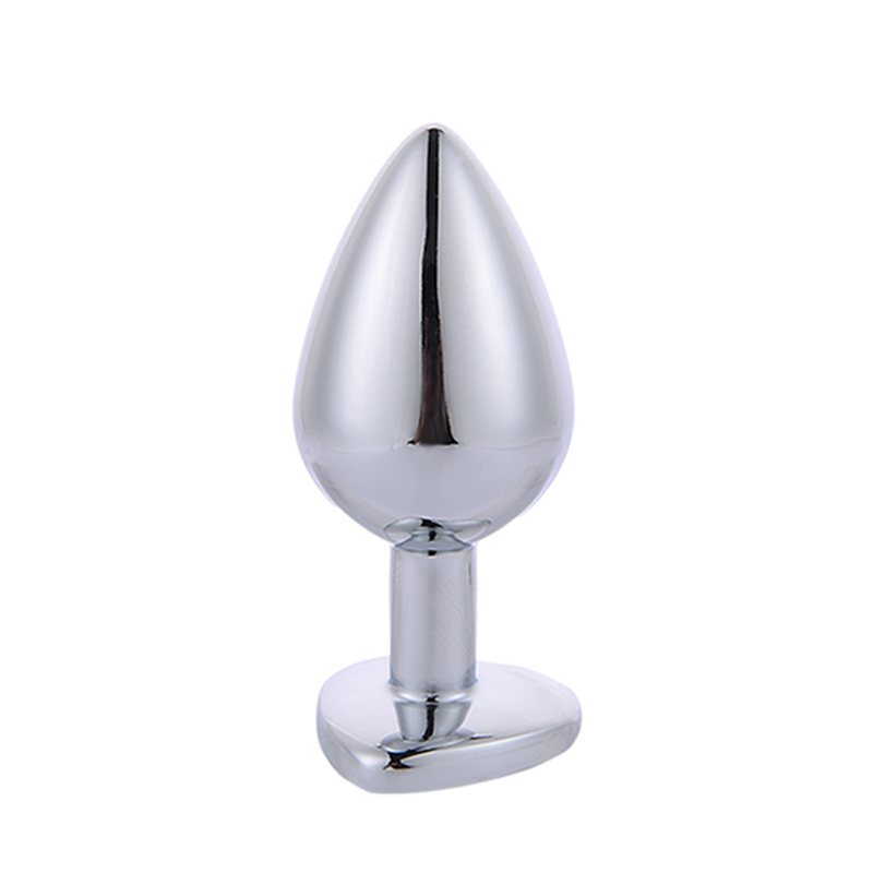 Dop Anal Hearty Buttplug, Small, Argintiu/Verde Deschis, Passion Labs, Nr. 2, Erotic24.ro