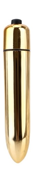 Vibrator Mini Bullet, 10 Moduri Vibratii, Auriu, 9 cm, Passion Labs, #1, Erotic24.ro