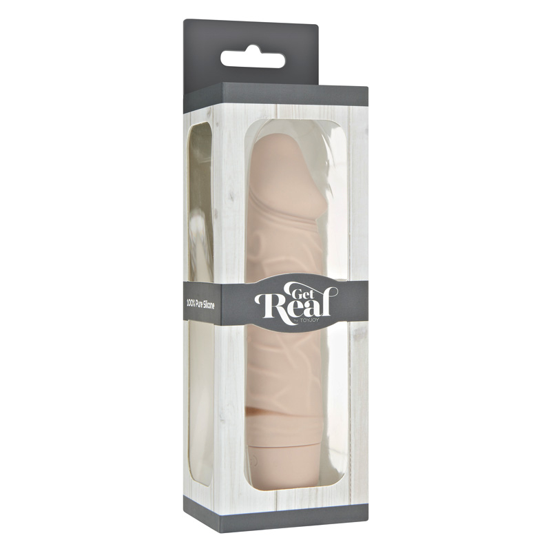 Mini Vibrator Realist Classic, Multispeed, Silicon, Natural, 15.5 cm, #3, Erotic24.ro