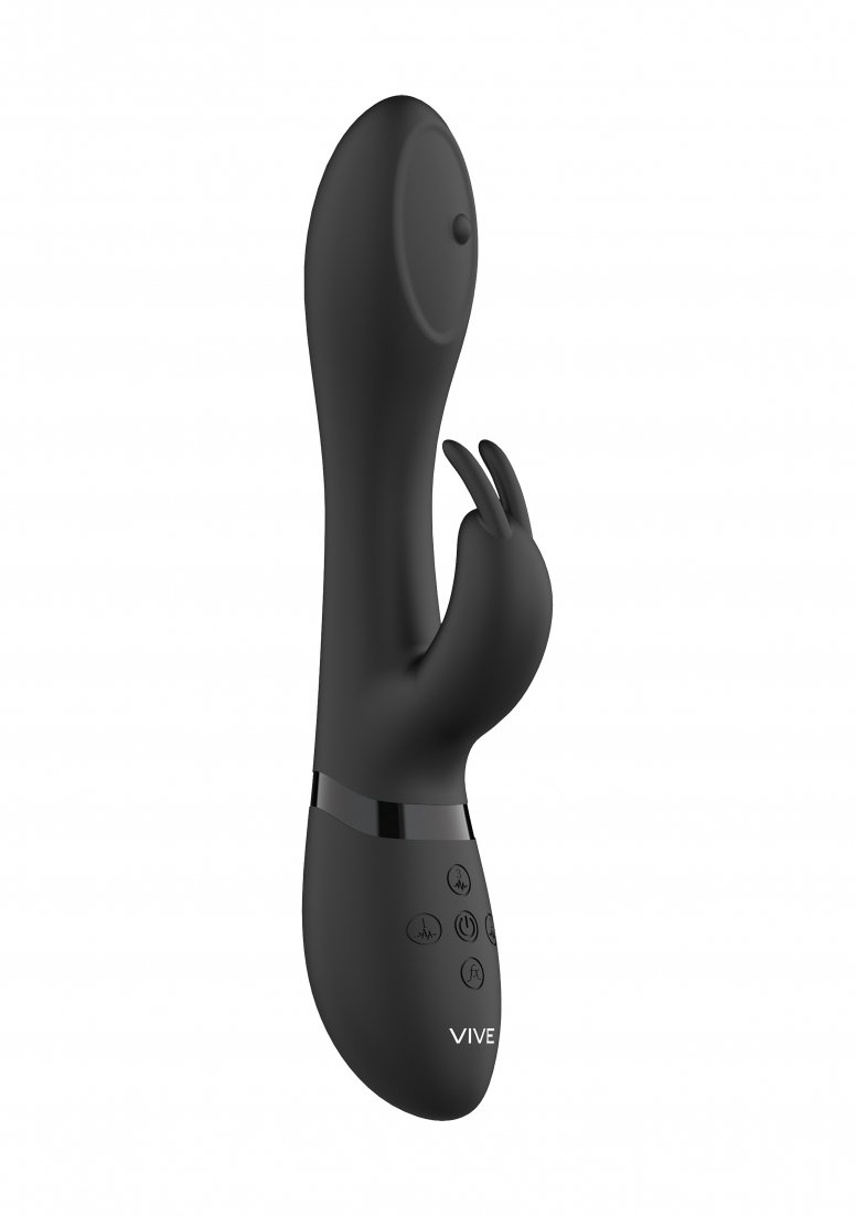 Vibrator Rabbit 3-in-1 Mira 360 ? Spinning G-Spot Silicon Negru