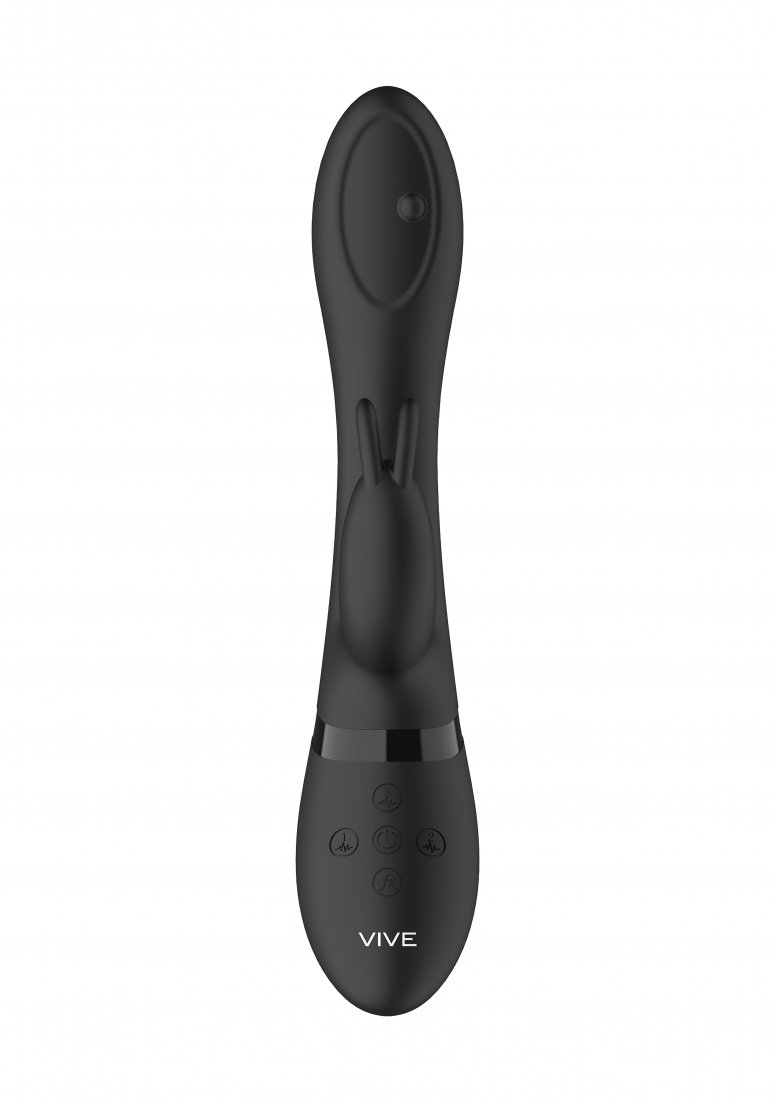 Vibrator Rabbit 3-in-1 Mira 360 ? Spinning G-Spot Silicon Negru, #9, Erotic24.ro