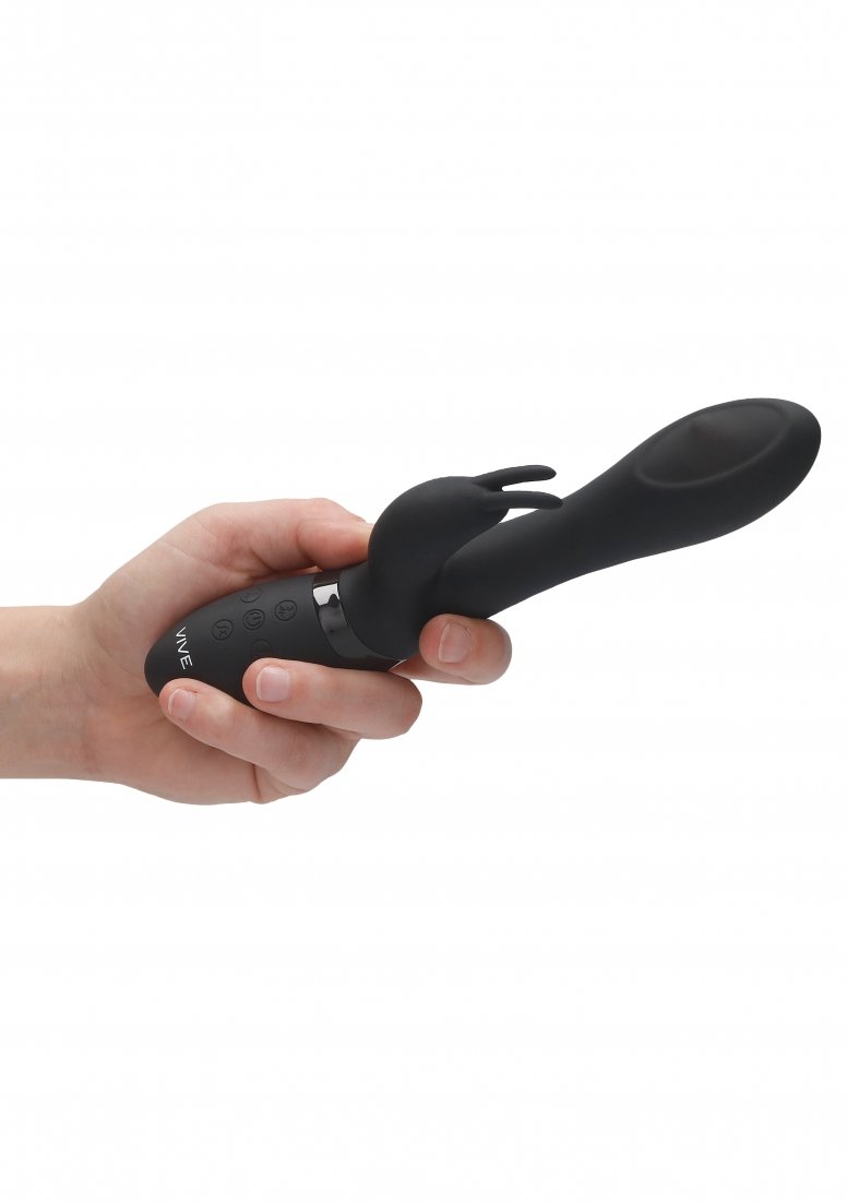 Vibrator Rabbit 3-in-1 Mira 360 ? Spinning G-Spot Silicon Negru, #5, Erotic24.ro