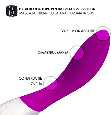 Vibrator Punctul G Lelo Mona Wave Deep Rose, #7, Erotic24.ro