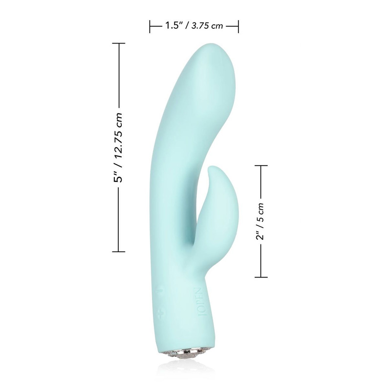 Vibrator Iepuras Pave Marylin, 7 Moduri Stimulatoare + 5 Viteze, Silicon, USB, Albastru, 18 cm, #7, Erotic24.ro