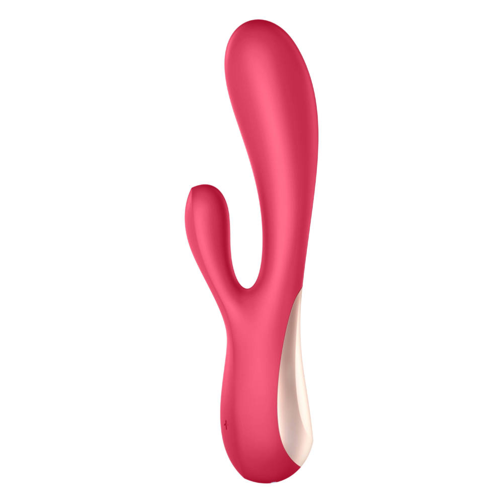 Vibrator Rabbit Mono Flex 20 cm Rosu Satisfyer Free App, #2, Erotic24.ro