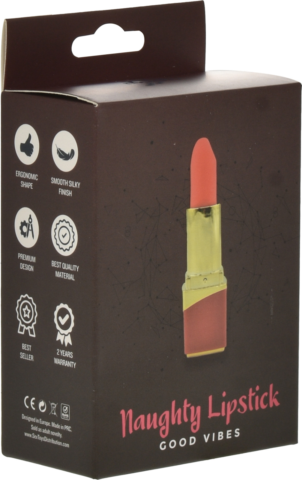 Vibrator Lipstick Naughty Secret 10 Moduri Vibratii Silicon USB Rosu Mokko Toys, #5, Erotic24.ro