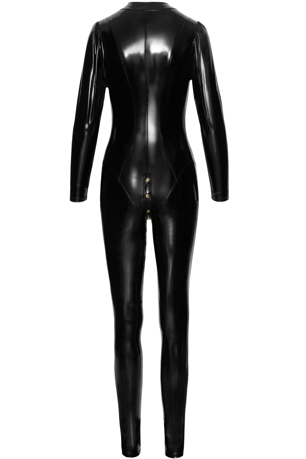 Catusit Overall PVC Lucios Capse Metalice M, Nr. 4, Erotic24.ro