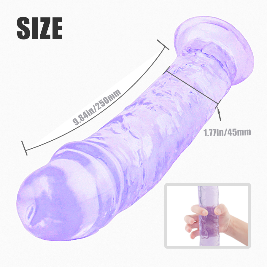 Dildo Realist Patrizia Extra Large Super Soft&Flexibil Mov 27 cm Mokko Toys, Nr. 4, Erotic24.ro