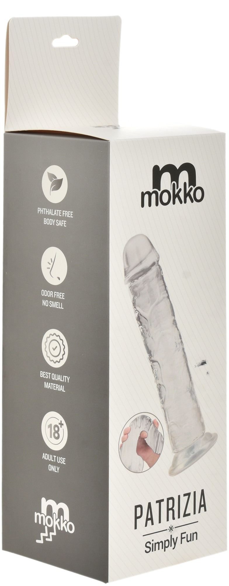 Dildo Realist Patrizia Extra Large Super Soft&Flexibil Transparent 27 cm Mokko Toys, #10, Erotic24.ro