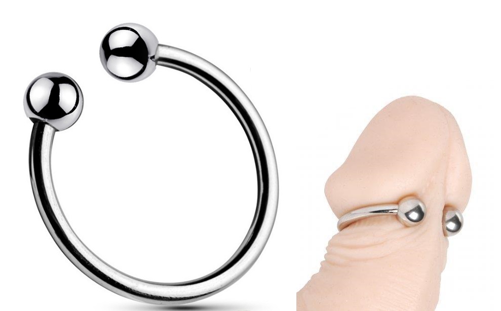 Inel Metalic pentru Varful Penisului, Argintiu, 3.5 cm, #1, Erotic24.ro