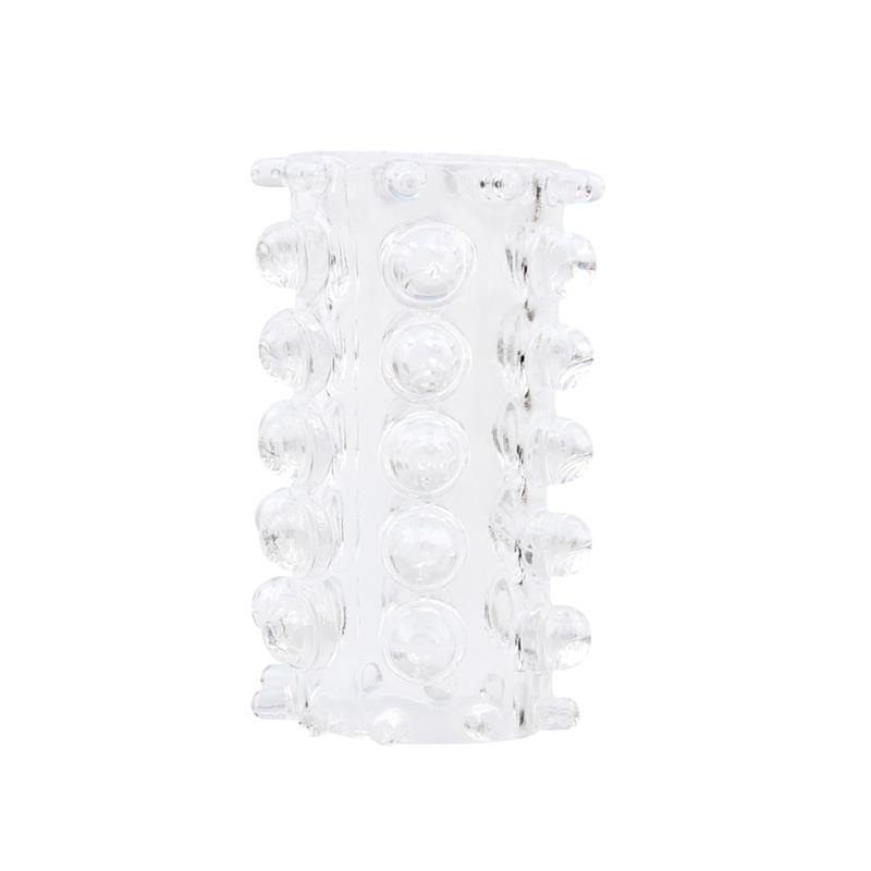 Kit 7 Mansoane Penis cu Striatii TPE Transparente , #6, Erotic24.ro